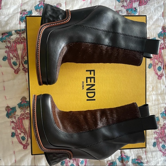 RARE Fendi Tronchetto Cavallino + Vit Opaco Boots - Picture 11 of 11